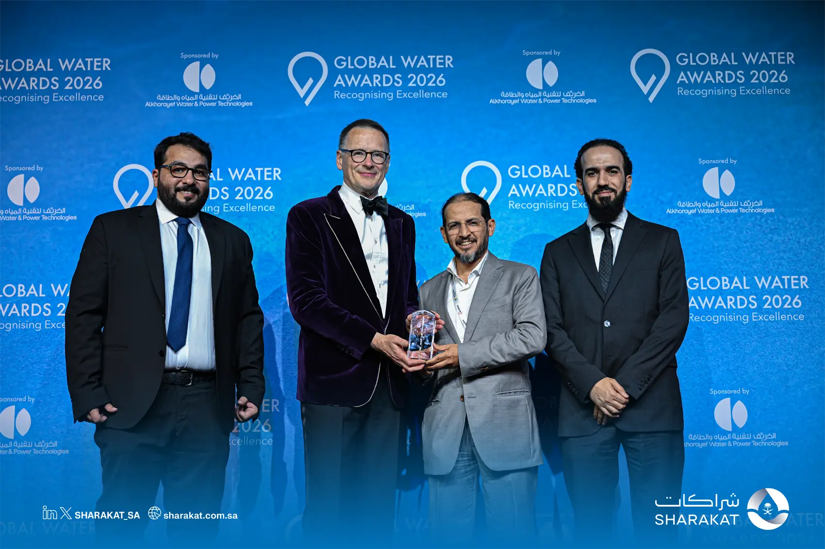 شراكات تحصد جائزة أفضل وكالة عامة للمياه عالميًا لعام 2025